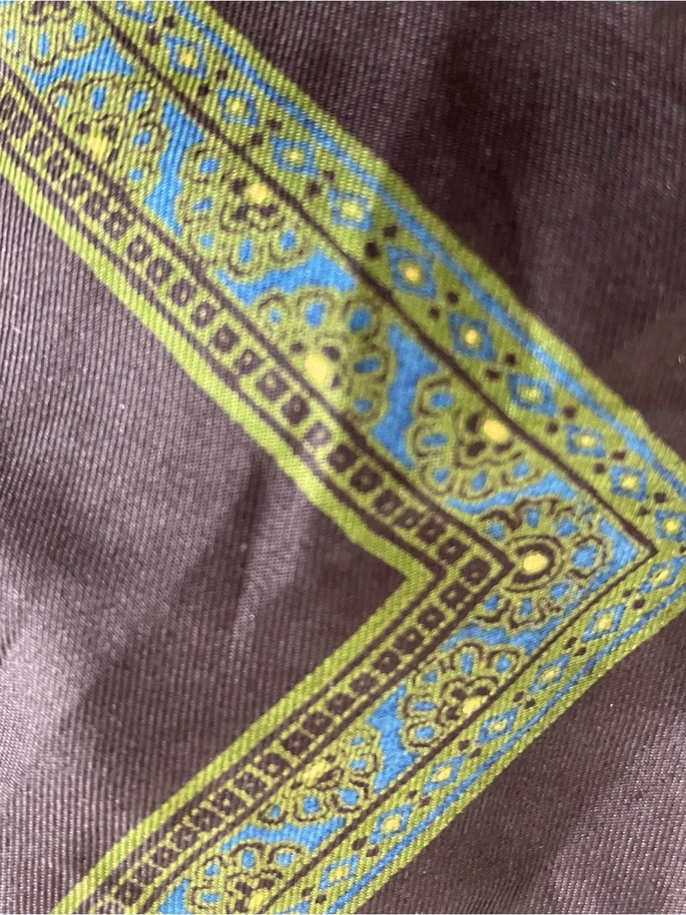 100% Silk Luxury Italian Paisley Print Women’s Square Scarf